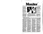 Monitor Newsletter March 25, 1985 by Bowling Green State University
